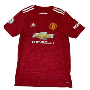 MANCHESTER UNITED 2020/2021 HOME FOOTBALL SHIRT‎ JERSEY ADIDAS #11 KWAME SIZE M